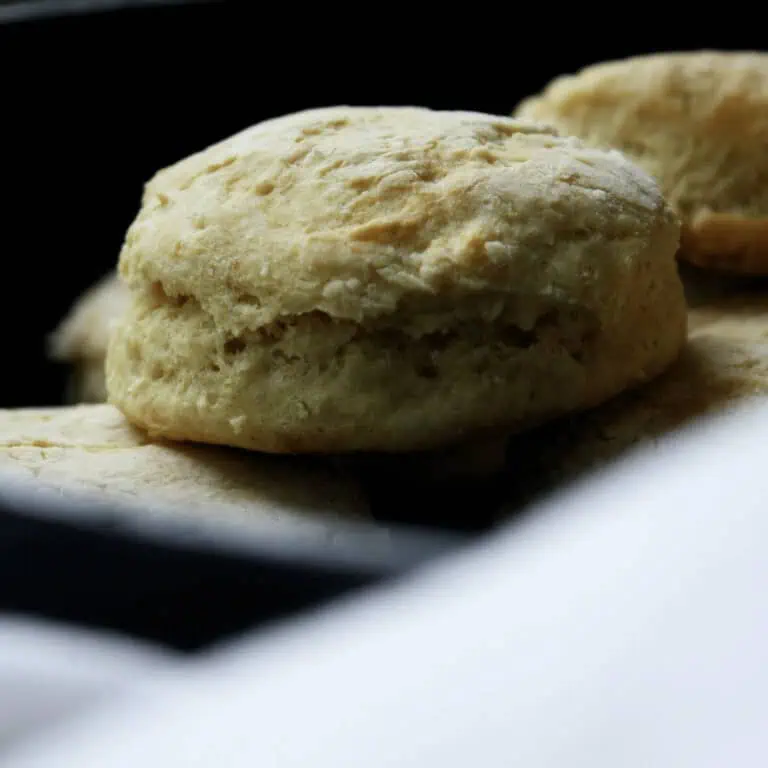 avocado oil vegan buttermilk biscuit in skillet