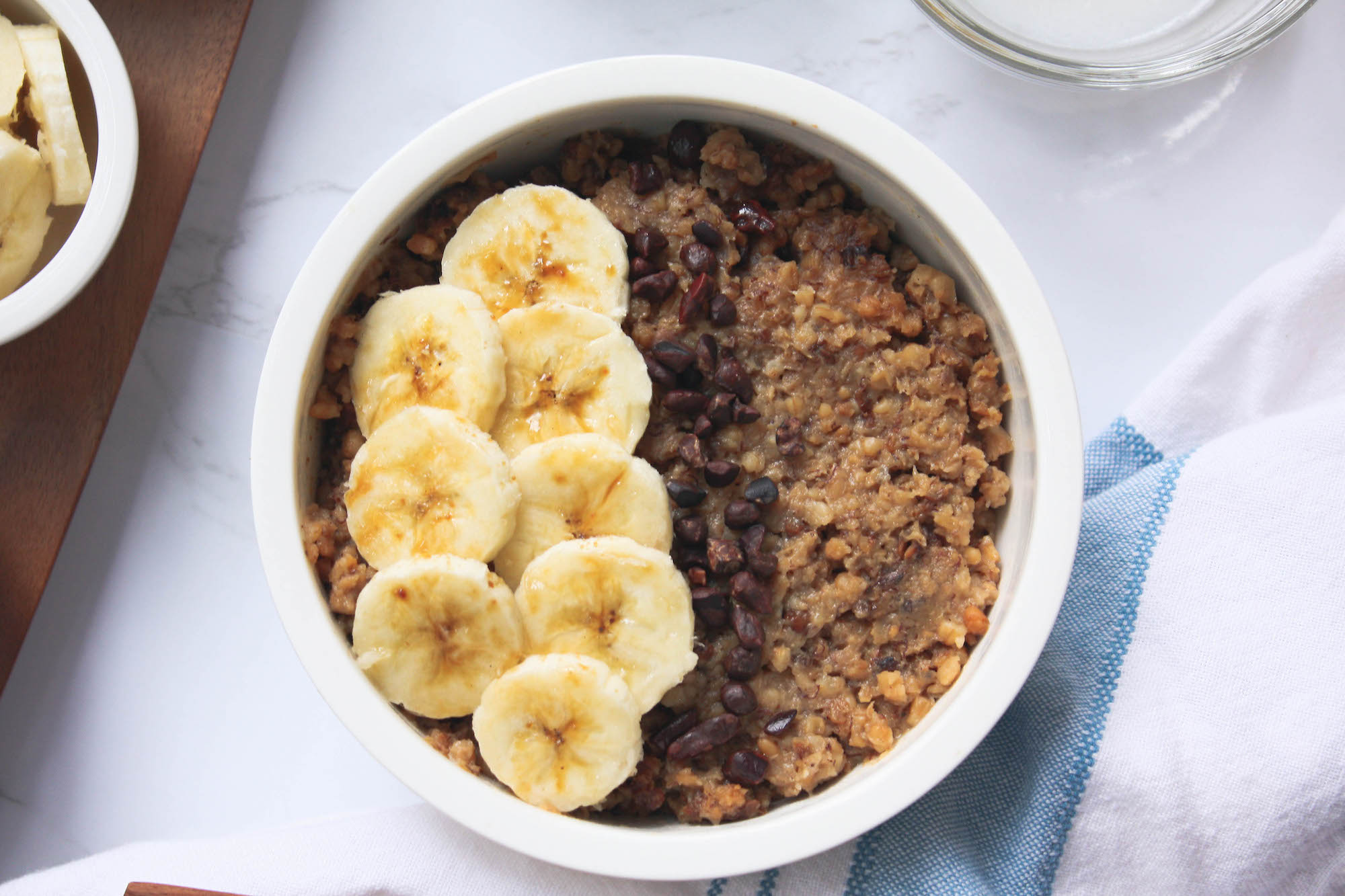slow cooker banana coconut oatmeal | hearth health happiness