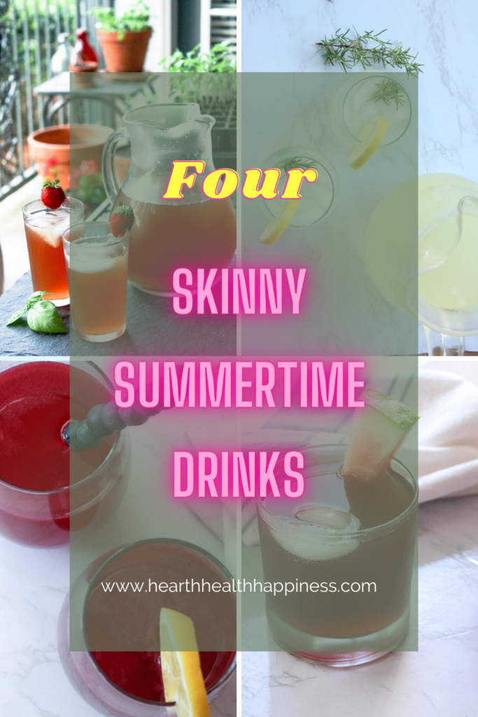 pinterest pin for summertime drinks | food blog | hearth health happiness