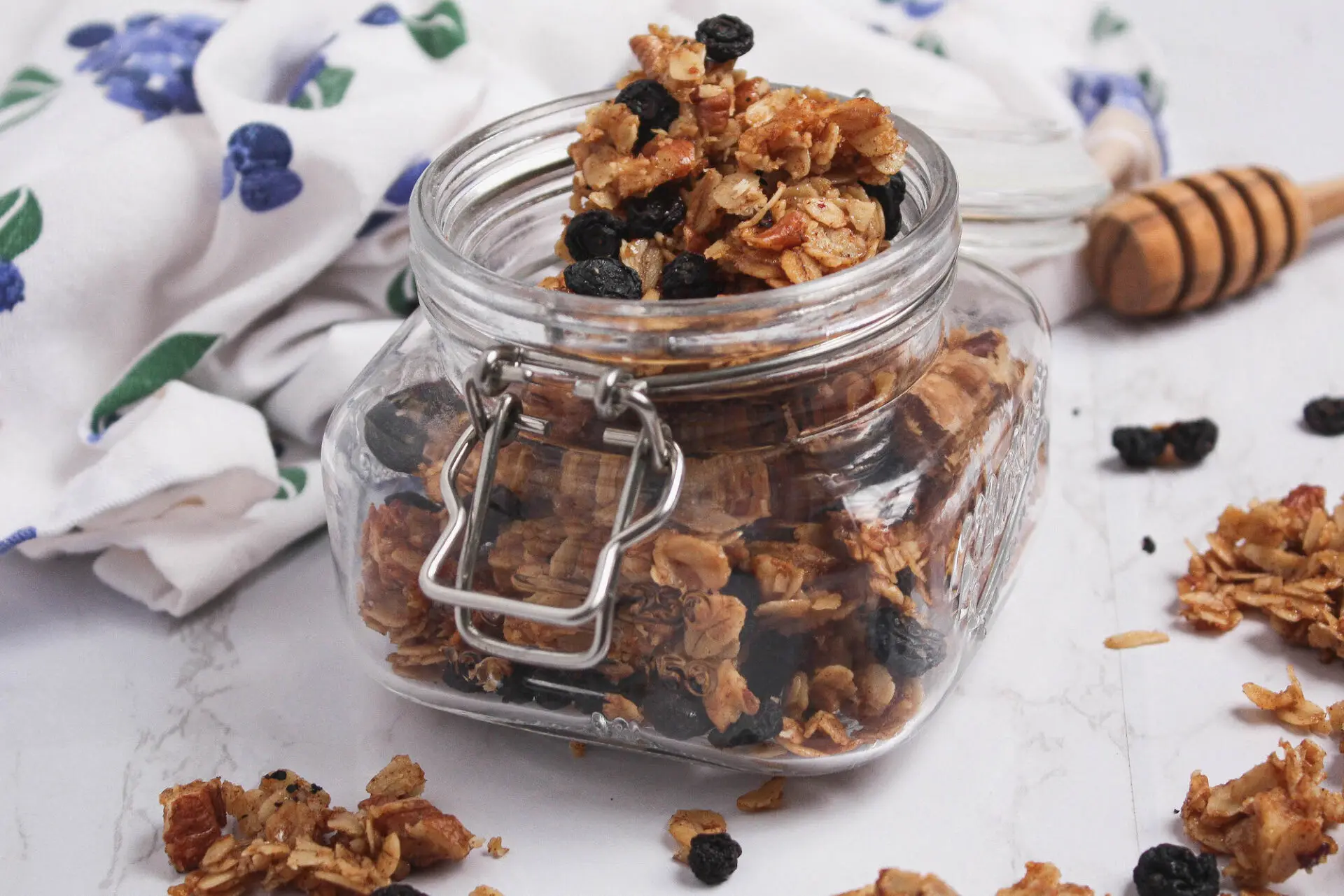 blueberry homemade granola | food blog | hearth health happiness