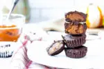 stacked homemade pumpkin spice pecan butter cups | food blog | hearth health happiness
