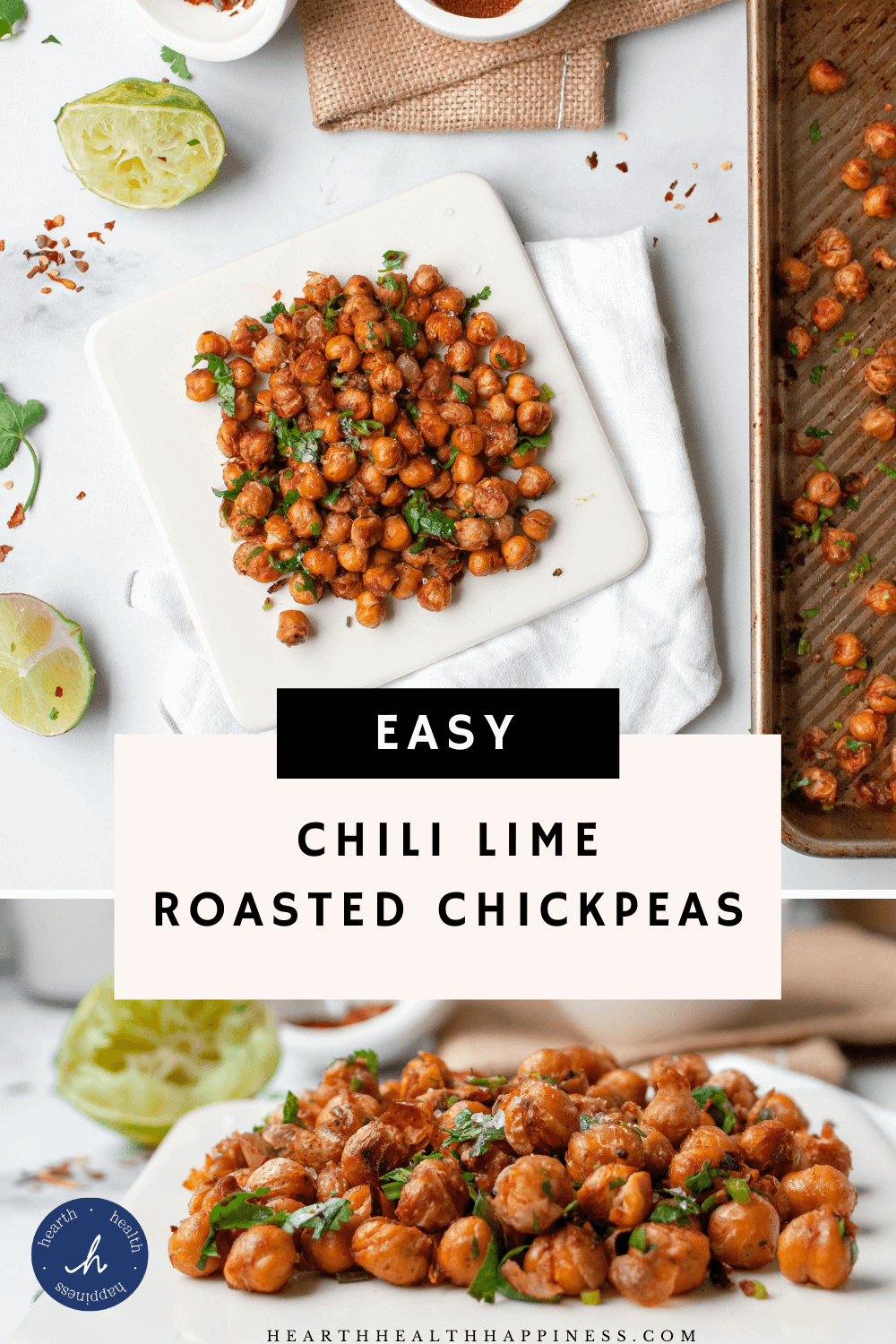 chili lime roasted chickpeas | flexitarian diet
