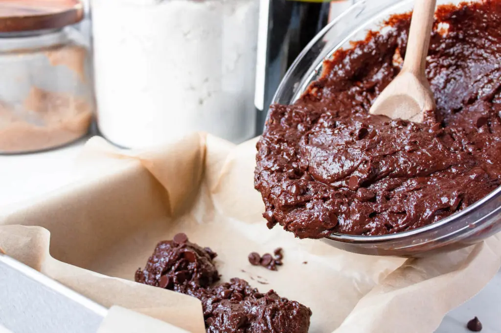 red wine brownie batter in bowl | hearth health happiness