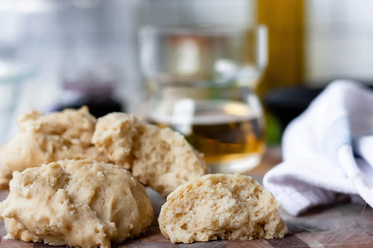 side image of beer biscuits