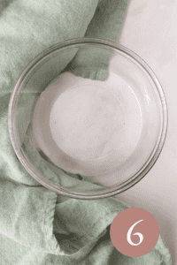 Overhead image of melted refined coconut oil